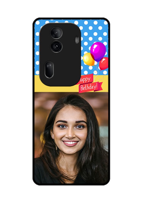 Oppo Reno 11 Pro 5G Custom Glass Phone Case - Happy Birthday Design