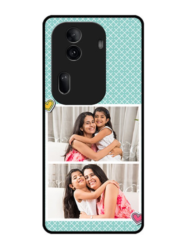Custom Oppo Reno 11 Pro 5G Custom Glass Phone Case - 2 Image Holder With Pattern Design