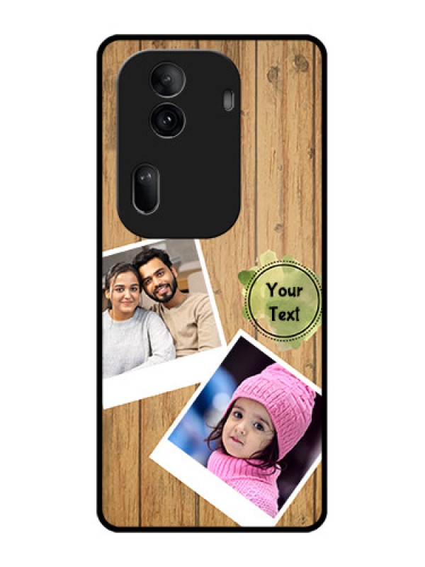 Custom Oppo Reno 11 Pro 5G Custom Glass Phone Case - Wooden Texture Design