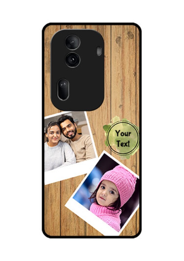 Oppo Reno 11 Pro 5G Custom Glass Phone Case - Wooden Texture Design