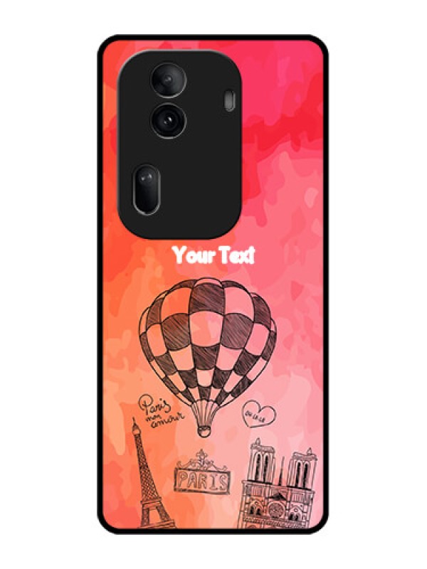 Custom Oppo Reno 11 Pro 5G Custom Glass Phone Case - Paris Theme Design