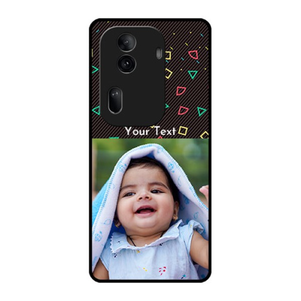 Oppo Reno 11 Pro 5G Custom Glass Phone Case - With Confetti Birthday Design Oppo Reno 11 Pro 5G Custom Glass Phone Case - With Confetti Birthday Design