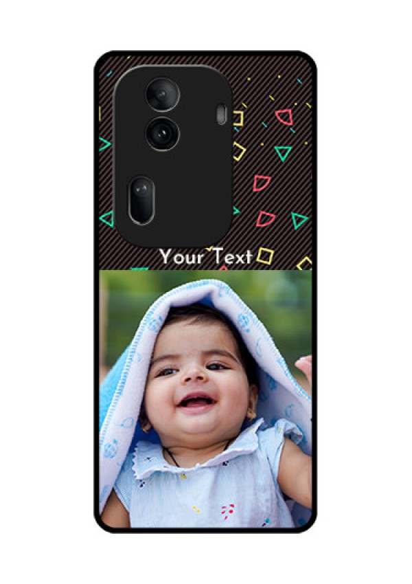 Oppo Reno 11 Pro 5G Custom Glass Phone Case - With Confetti Birthday Design