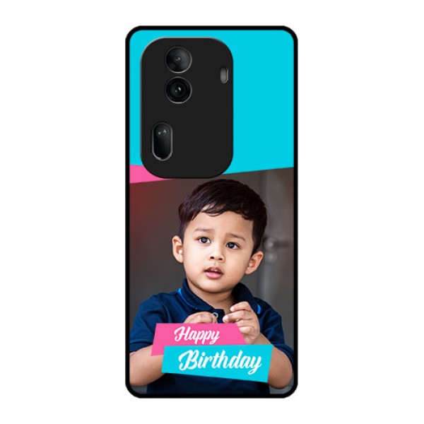 Oppo Reno 11 Pro 5G Custom Glass Phone Case - Image Holder With 2 Color Design