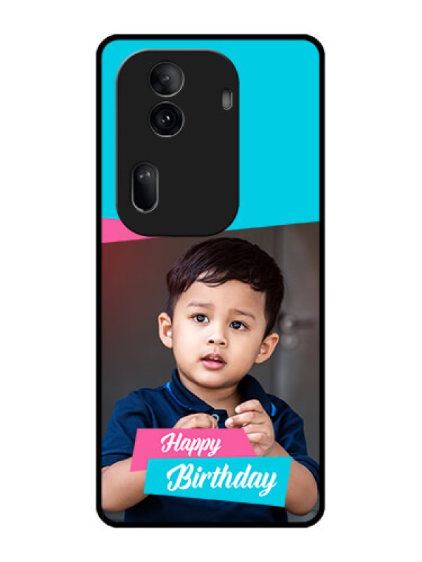 Custom Oppo Reno 11 Pro 5G Custom Glass Phone Case - Image Holder With 2 Color Design