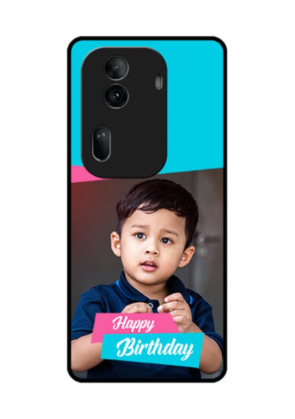 Oppo Reno 11 Pro 5G Custom Glass Phone Case - Image Holder With 2 Color Design