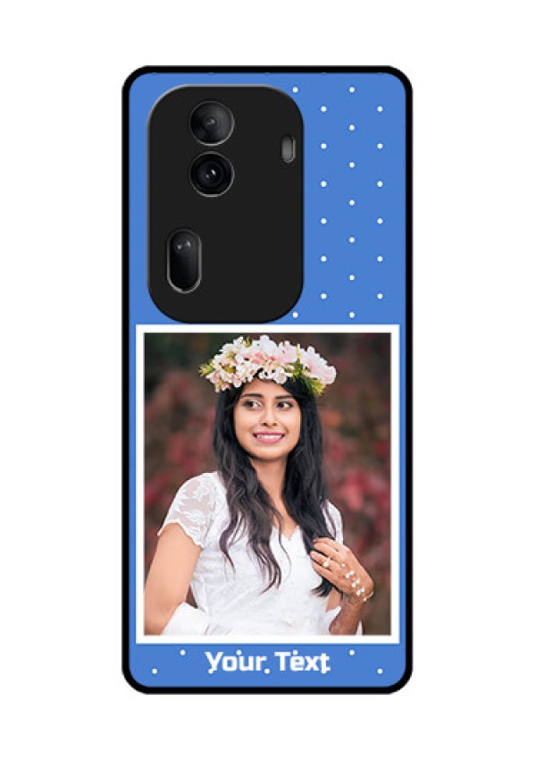 Oppo Reno 11 Pro 5G Custom Glass Phone Case - Polka Dots Design