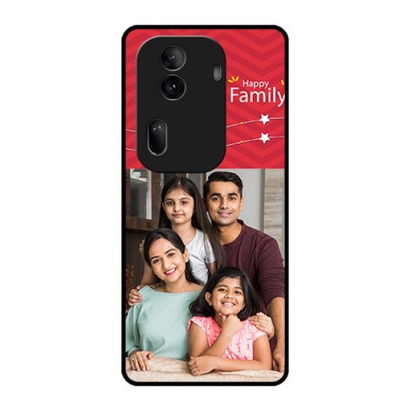 Oppo Reno 11 Pro 5G Custom Glass Phone Case - Happy Family Design