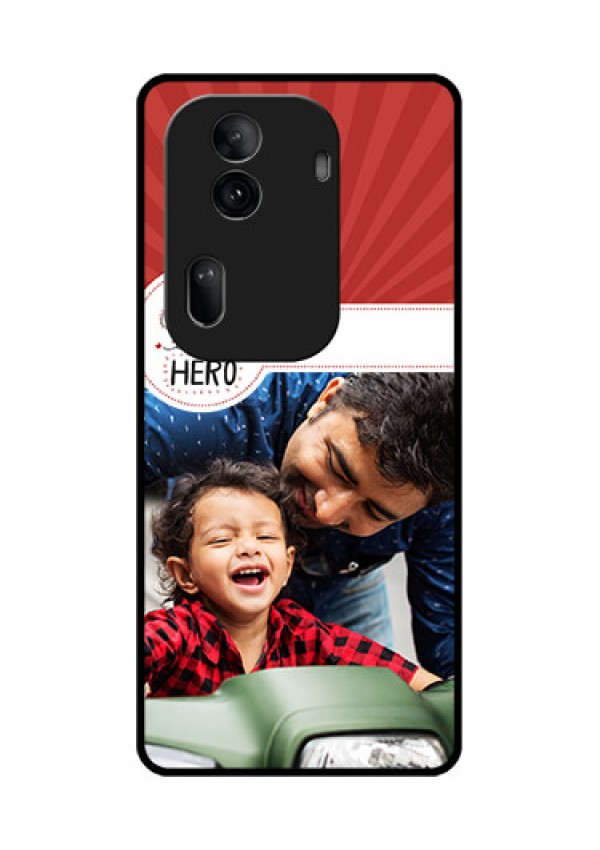Oppo Reno 11 Pro 5G Custom Glass Phone Case - My Dad Hero Design
