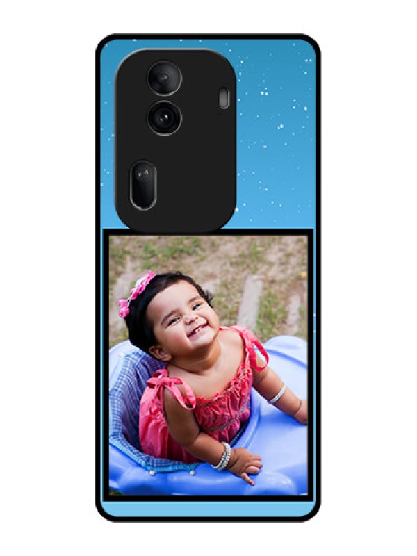 Custom Oppo Reno 11 Pro 5G Custom Glass Phone Case - Wave Pattern Colorful Design