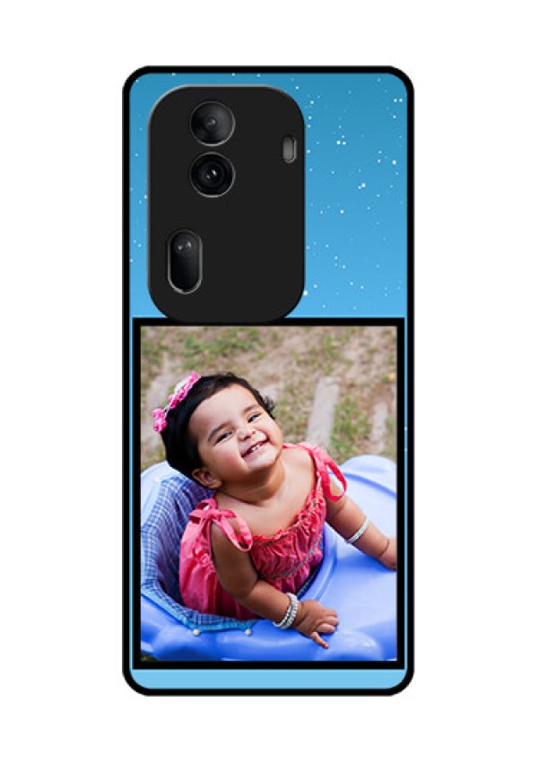 Oppo Reno 11 Pro 5G Custom Glass Phone Case - Wave Pattern Colorful Design