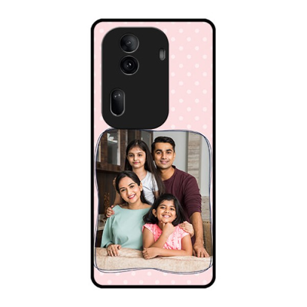 Oppo Reno 11 Pro 5G Custom Glass Phone Case - Family With Dots Design