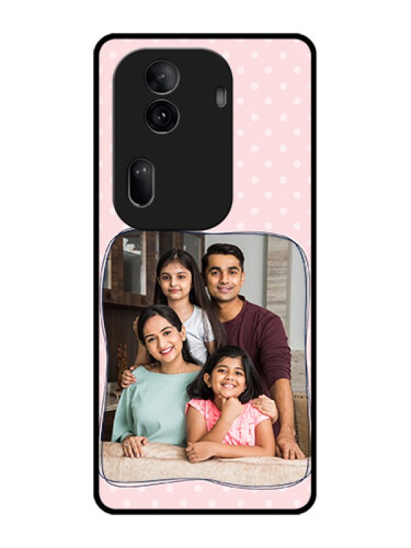 Custom Oppo Reno 11 Pro 5G Custom Glass Phone Case - Family With Dots Design