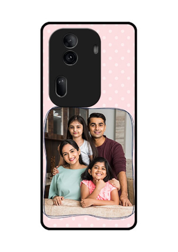 Oppo Reno 11 Pro 5G Custom Glass Phone Case - Family With Dots Design
