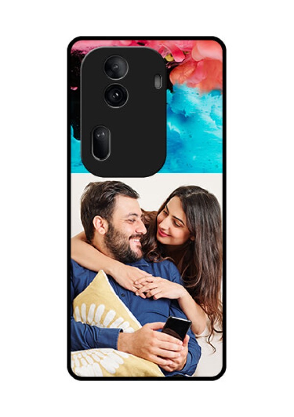 Oppo Reno 11 Pro 5G Custom Glass Phone Case - Quote With Acrylic Painting Design