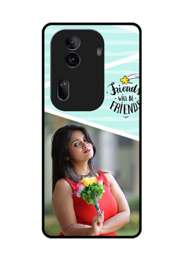 Oppo Reno 11 Pro 5G Custom Glass Phone Case - Friends Picture Icon Design