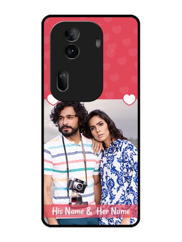Custom Oppo Reno 11 Pro 5G Custom Glass Phone Case - Simple Love Design