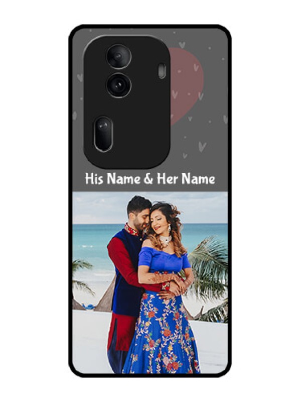 Custom Oppo Reno 11 Pro 5G Custom Glass Phone Case - Buy Love Design With Photo Online