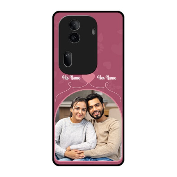 Oppo Reno 11 Pro 5G Custom Glass Phone Case - Love Floral Design