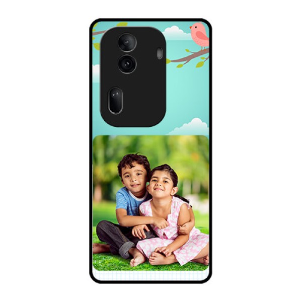 Oppo Reno 11 Pro 5G Custom Glass Phone Case - Doodle Love Design