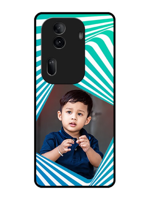 Custom Oppo Reno 11 Pro 5G Custom Glass Phone Case - Abstract Spiral Design