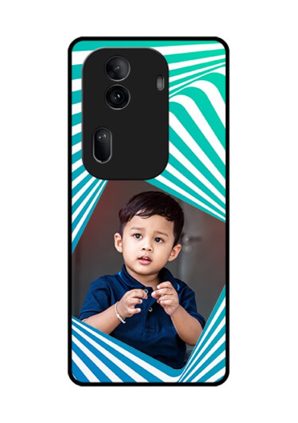 Oppo Reno 11 Pro 5G Custom Glass Phone Case - Abstract Spiral Design