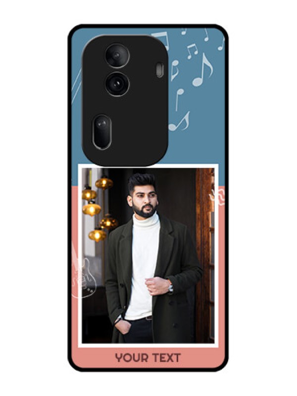 Custom Oppo Reno 11 Pro 5G Custom Glass Phone Case - With Color Musical Note Design