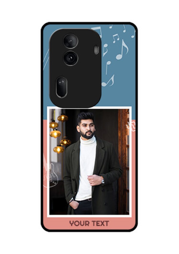 Oppo Reno 11 Pro 5G Custom Glass Phone Case - With Color Musical Note Design