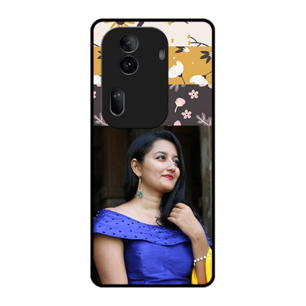 Oppo Reno 11 Pro 5G Custom Glass Phone Case - Stylish Floral Design