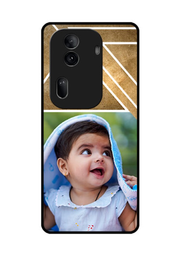Oppo Reno 11 Pro 5G Custom Glass Phone Case - Gradient Abstract Texture Design