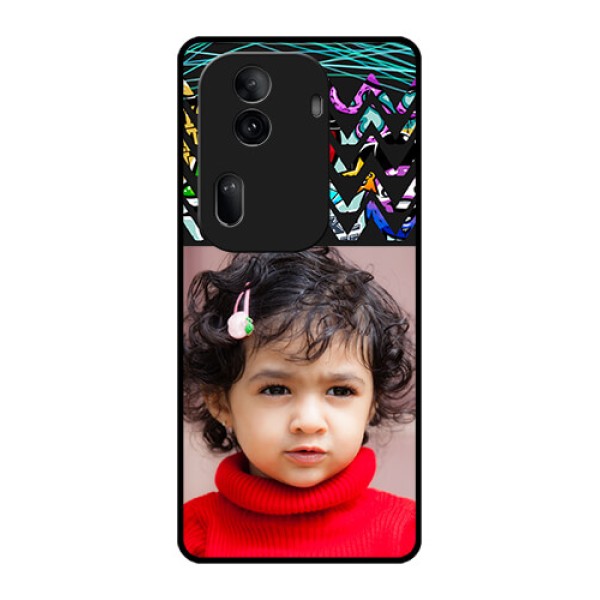 Oppo Reno 11 Pro 5G Custom Glass Phone Case - Neon Abstract Design