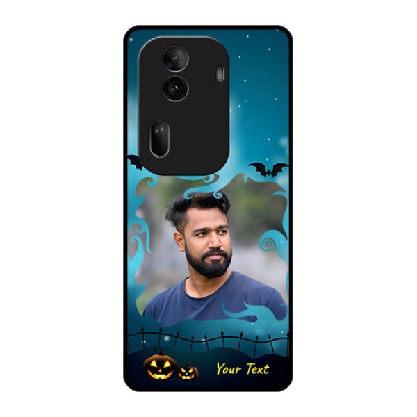 Oppo Reno 11 Pro 5G Custom Glass Phone Case - Halloween Frame Design