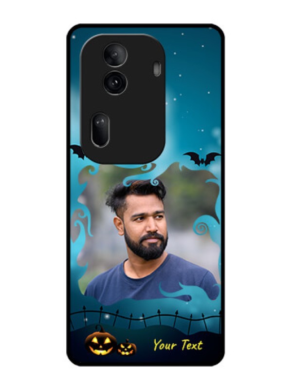 Custom Oppo Reno 11 Pro 5G Custom Glass Phone Case - Halloween Frame Design