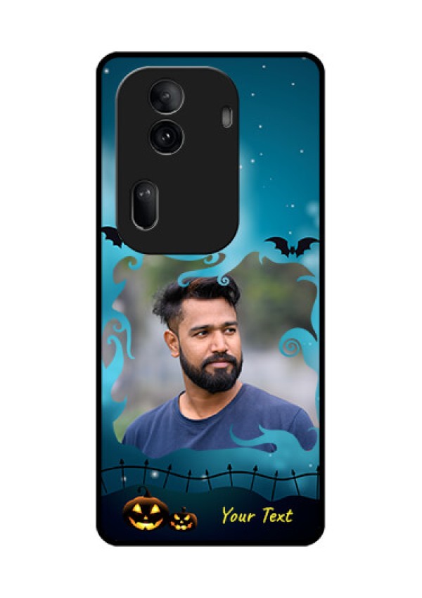 Oppo Reno 11 Pro 5G Custom Glass Phone Case - Halloween Frame Design