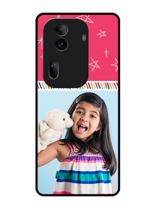 Custom Oppo Reno 11 Pro 5G Custom Glass Phone Case - Line Art Design