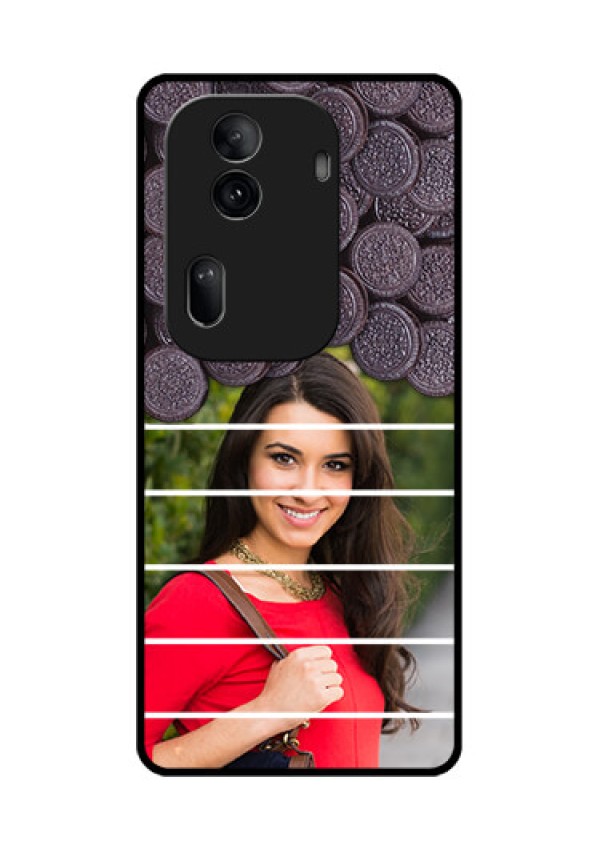 Oppo Reno 11 Pro 5G Custom Glass Phone Case - With Oreo Biscuit Design