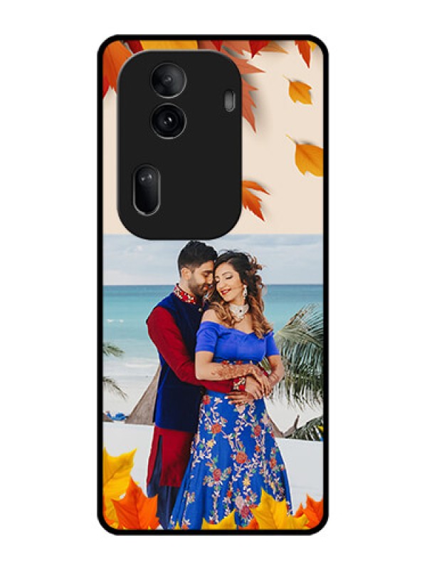 Custom Oppo Reno 11 Pro 5G Custom Glass Phone Case - Autumn Maple Leaves Design