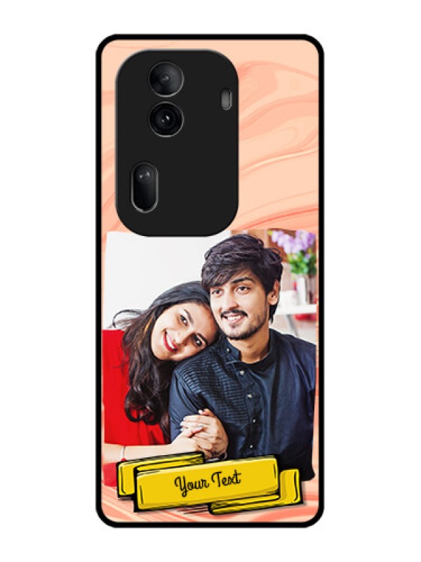 Custom Oppo Reno 11 Pro 5G Custom Glass Phone Case - Marble Texture Design