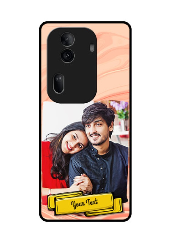 Oppo Reno 11 Pro 5G Custom Glass Phone Case - Marble Texture Design