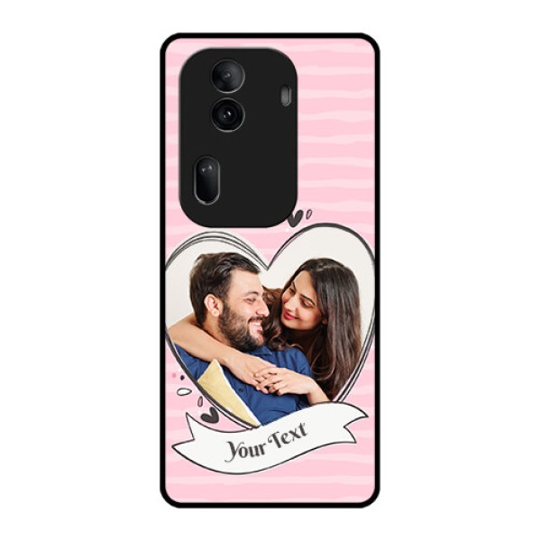 Oppo Reno 11 Pro 5G Custom Glass Phone Case - Vintage Heart Design