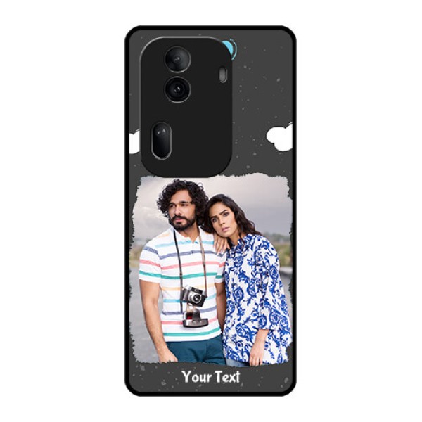 Oppo Reno 11 Pro 5G Custom Glass Phone Case - Splashes With Love Doodles Design Oppo Reno 11 Pro 5G Custom Glass Phone Case - Splashes With Love Doodles Design
