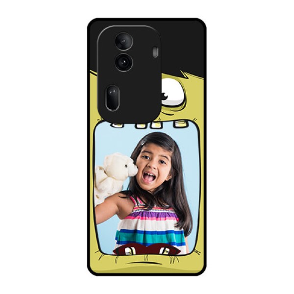 Oppo Reno 11 Pro 5G Custom Glass Phone Case - Cartoon Monster Back Case Design Oppo Reno 11 Pro 5G Custom Glass Phone Case - Cartoon Monster Back Case Design
