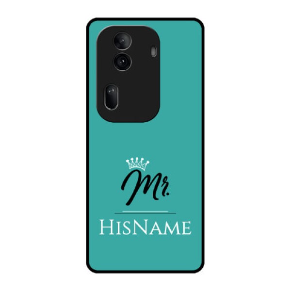 Oppo Reno 11 Pro 5G Custom Glass Phone Case - Mr With Name Design