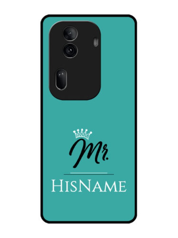 Custom Oppo Reno 11 Pro 5G Custom Glass Phone Case - Mr With Name Design