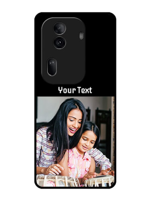 Custom Oppo Reno 11 Pro 5G Custom Glass Phone Case - Photo With Name Design