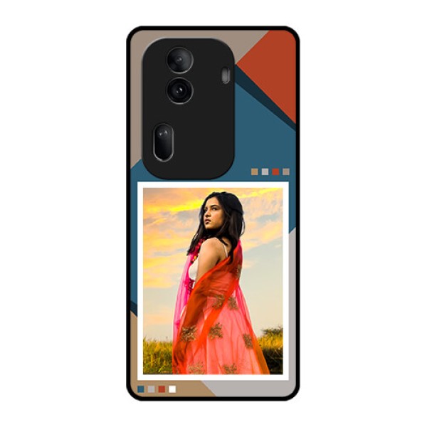 Oppo Reno 11 Pro 5G Custom Glass Phone Case - Retro Color Pallet Design Oppo Reno 11 Pro 5G Custom Glass Phone Case - Retro Color Pallet Design