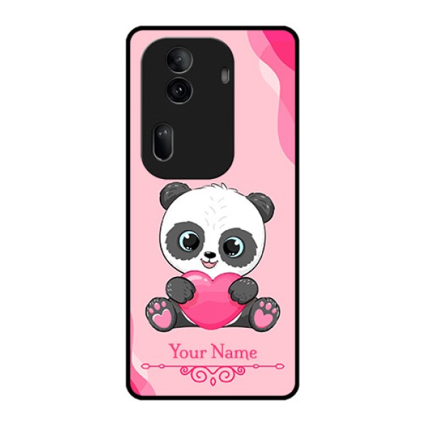 Oppo Reno 11 Pro 5G Custom Glass Phone Case - Cute Panda Design