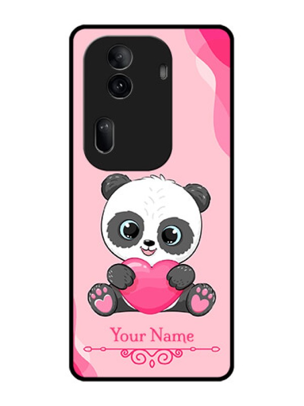 Custom Oppo Reno 11 Pro 5G Custom Glass Phone Case - Cute Panda Design