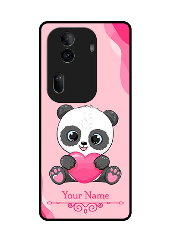 Oppo Reno 11 Pro 5G Custom Glass Phone Case - Cute Panda Design