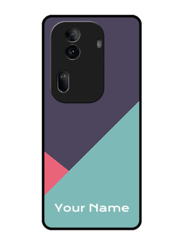 Custom Oppo Reno 11 Pro 5G Custom Glass Phone Case - Tri Color Abstract Design